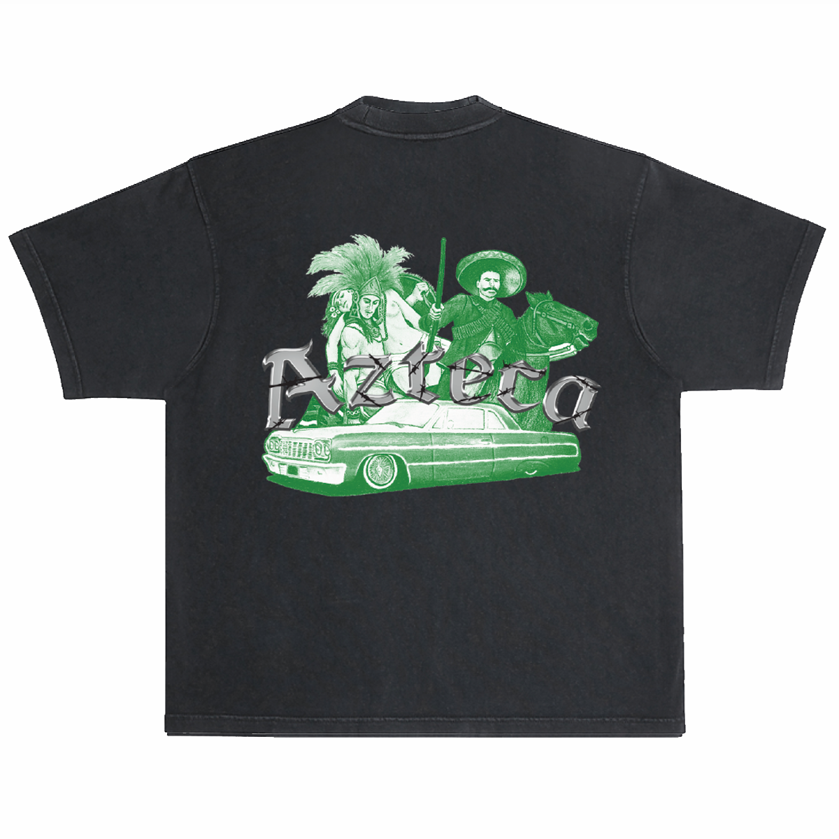 AZTECA TEE - BLACK