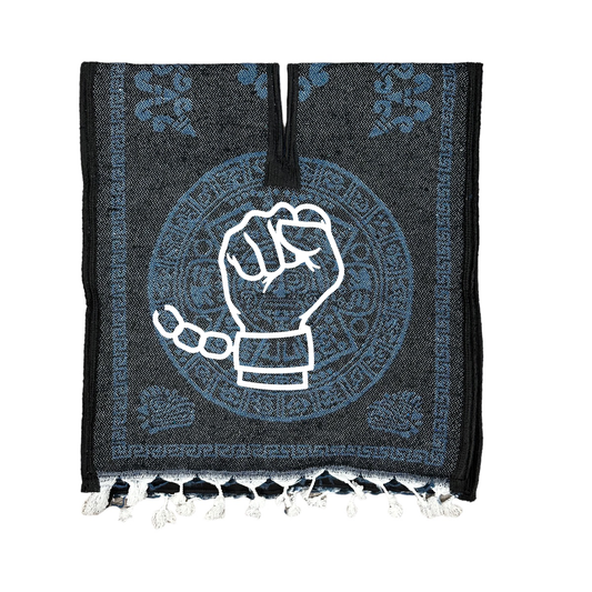 MAYAN PONCHO - BLUE