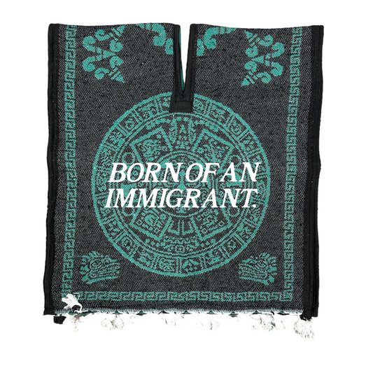 MAYAN PONCHO - GREEN