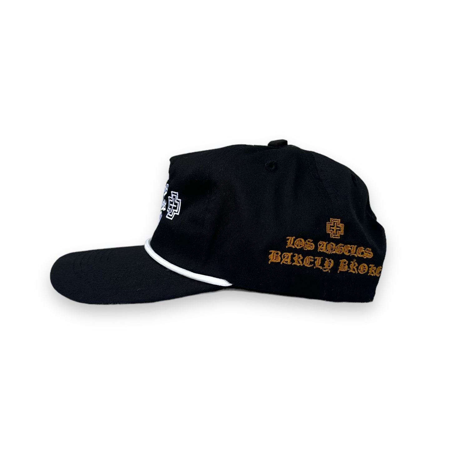 BROWN HEARTS CAP - BLACK