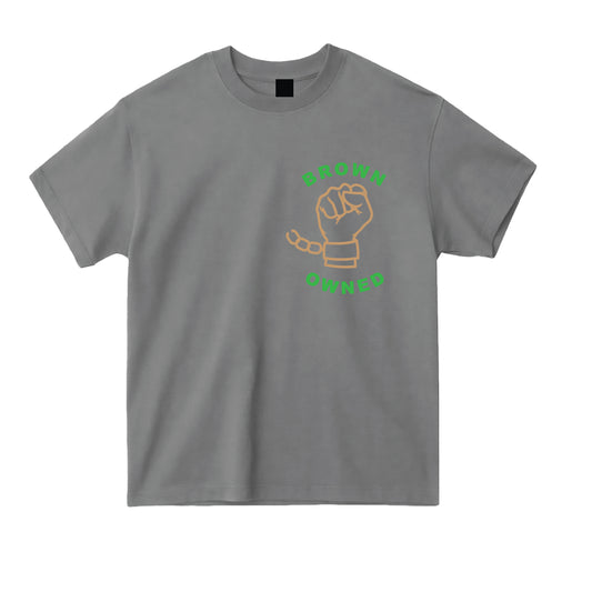 BROWN OWNED II TEE - Grey