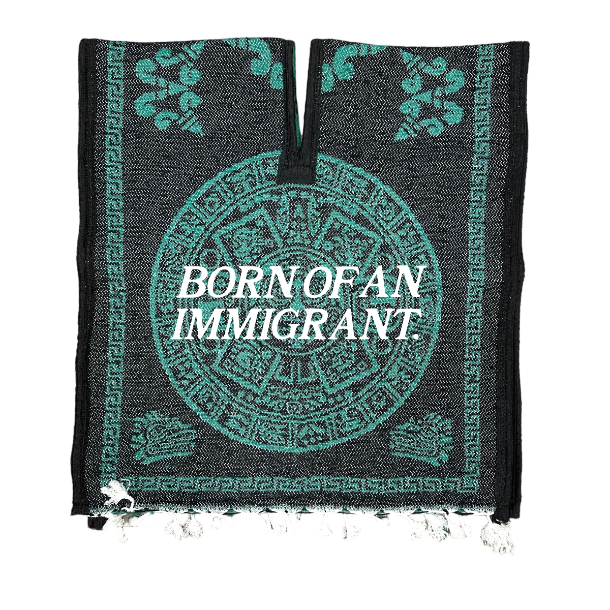 MAYAN PONCHO - GREEN