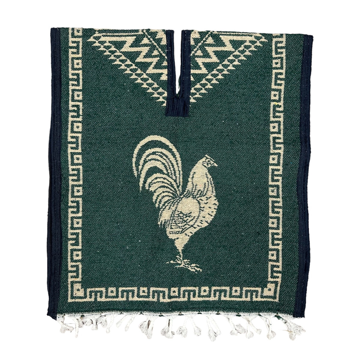 ROOSTER PONCHO - GREEN