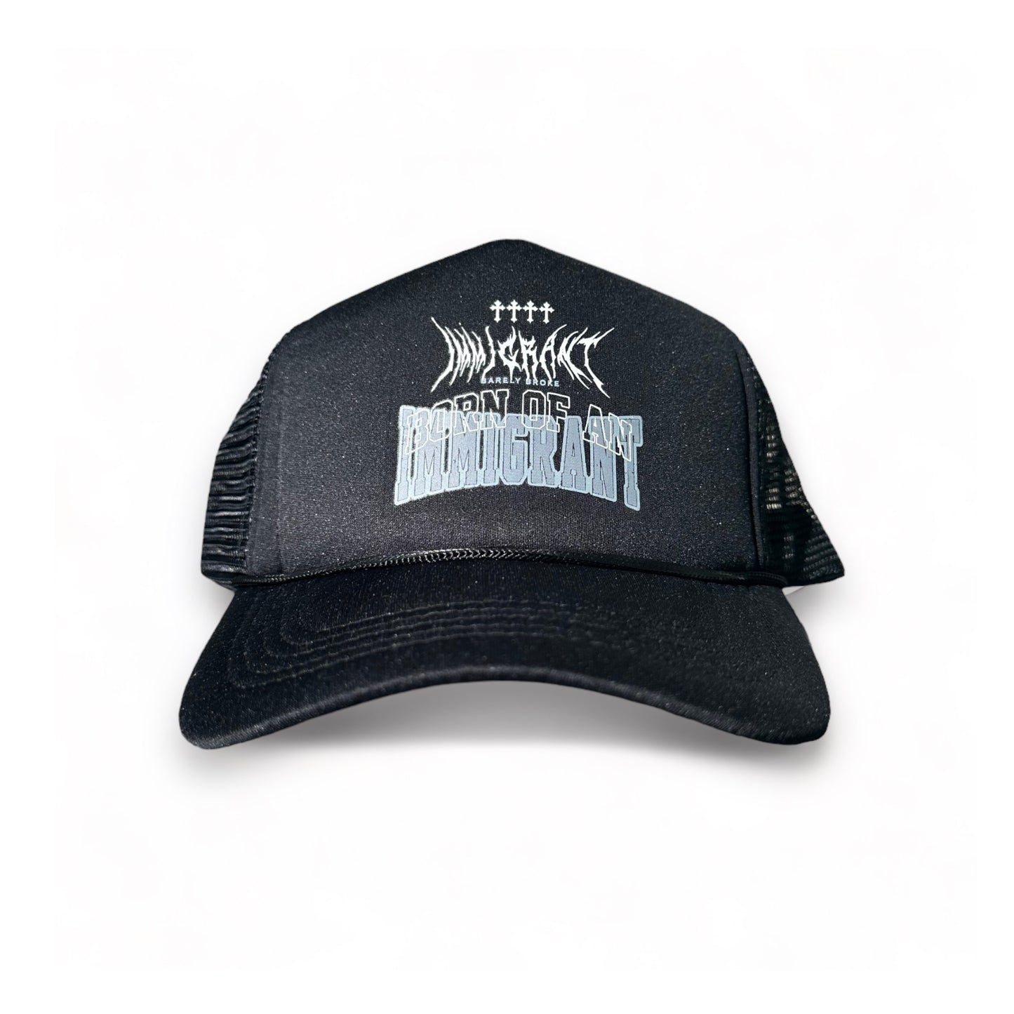 BORN OF AN IMMIGRANT LAST CHAPTER TRUCKER - BLACK