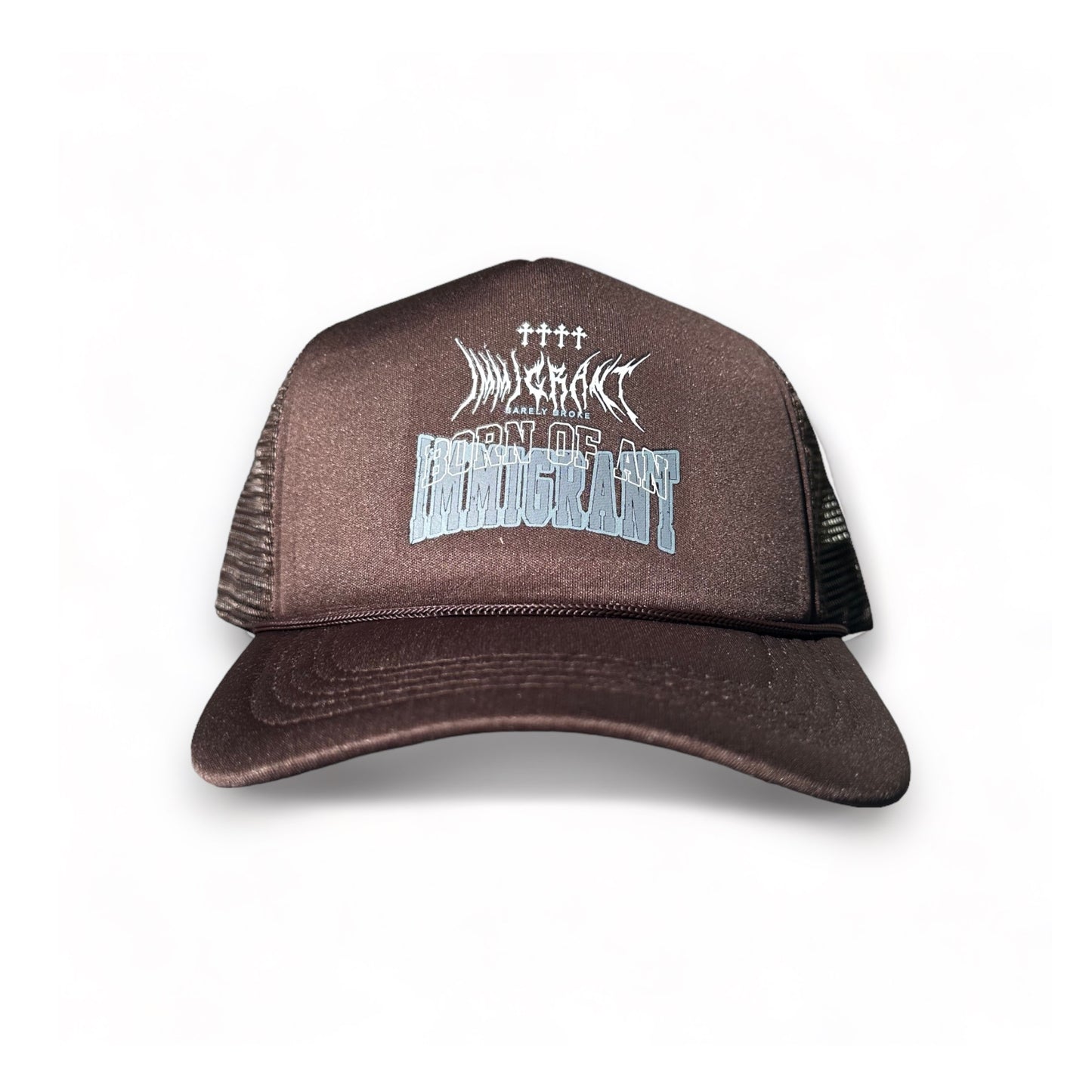 BORN OF AN IMMIGRANT LAST CHAPTER TRUCKER - BROWN