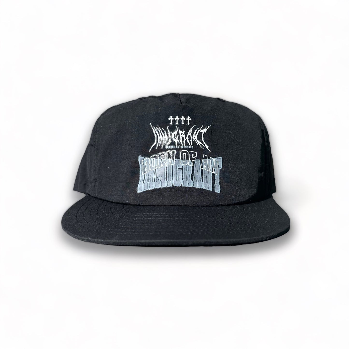 BORN OF AN IMMIGRANT LAST CHAPTER SURF CAP - BLACK