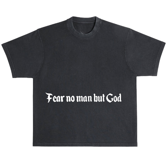 FEAR NO MAN TEE - BLACK