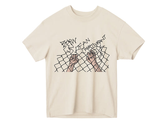 IMMIGRANT FENCE TEE - TAN